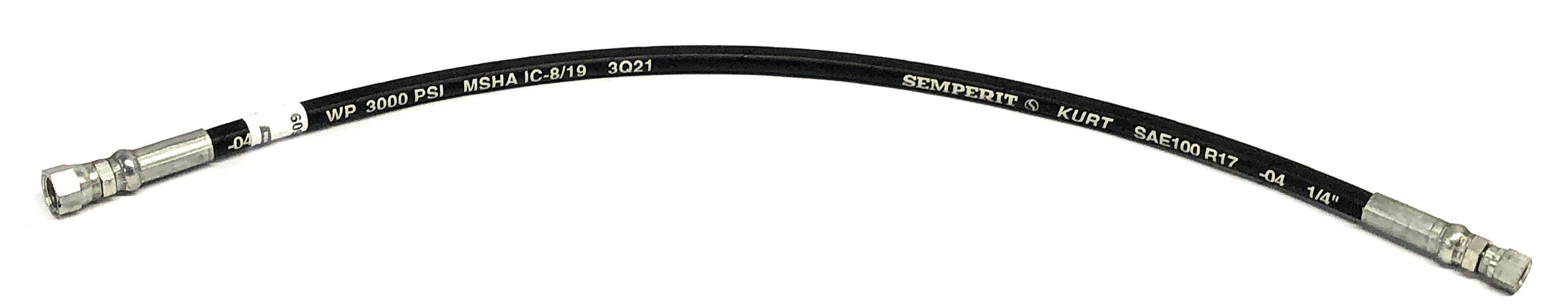 Cascade Parts 1/4 Inch 3000PSI MSHA IC-8/19 Hose 208609 NOS