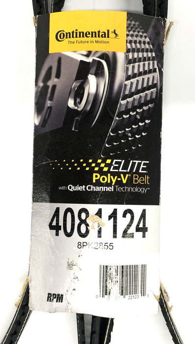 Continental Poly-V Serpentine Belt 4081124 NOS