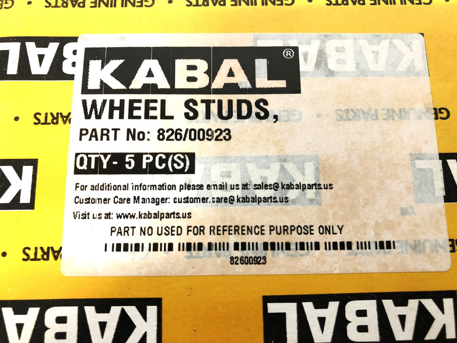 Kabal Aries Set of 5 Wheel Studs 826/00923 NOS