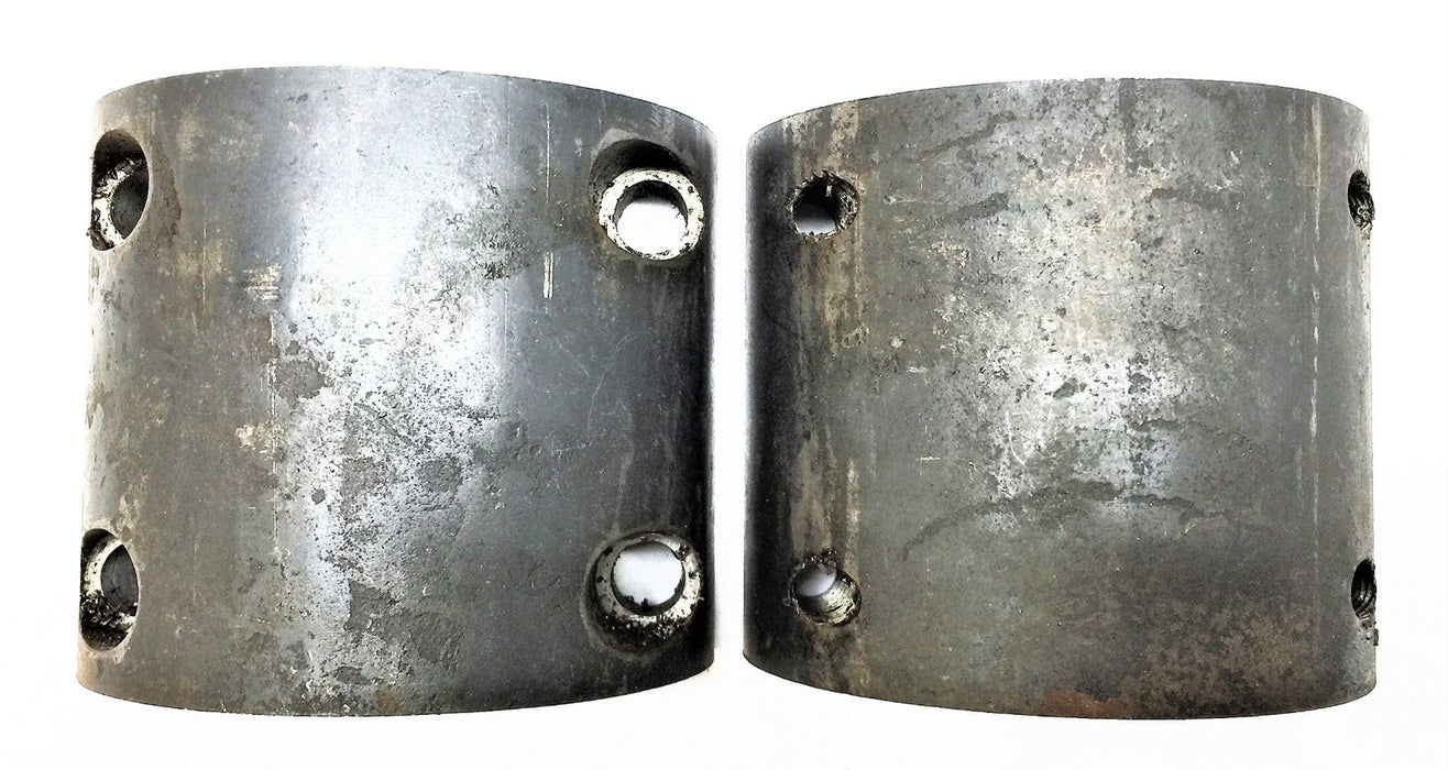 UNBRANDED 2-Piece Shaft Coupling 2" x 3" Long w/ 1/2" Keyway NOS