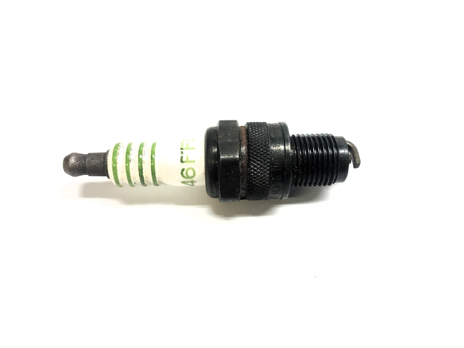 AC Box of (7) Green Striped Spark Plug 46FFS (5612950) Vintage NOS