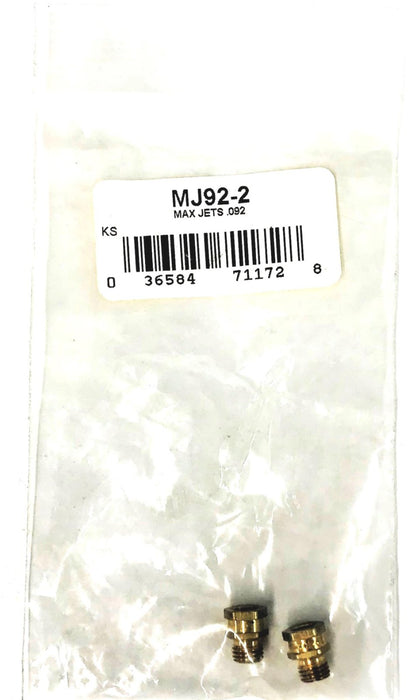 COMP CAMS MAX JETS .092 STANDARD MAIN JET PAIR MJ92-2 NOS