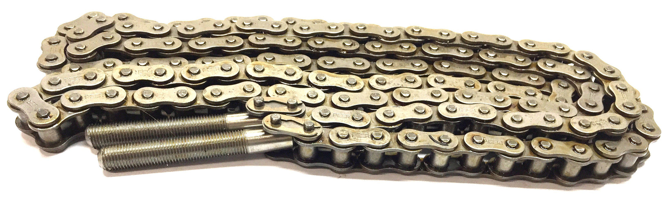 Peerless 76" Rod end-to-Rod end ANSI 40 Stow and Deploy Roller Chain NOS