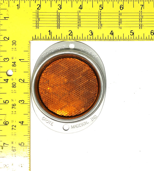 Grote Amber Reflector With Housing 4019 [Lot of 4] NOS