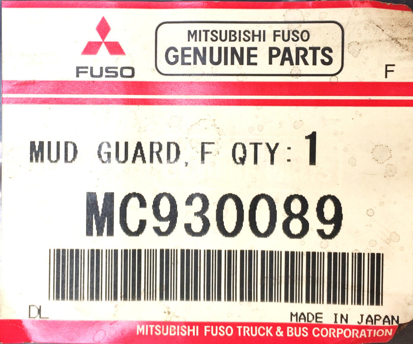Mitsubishi Fuso Left-Hand Front Mud Guard MC930089 NOS