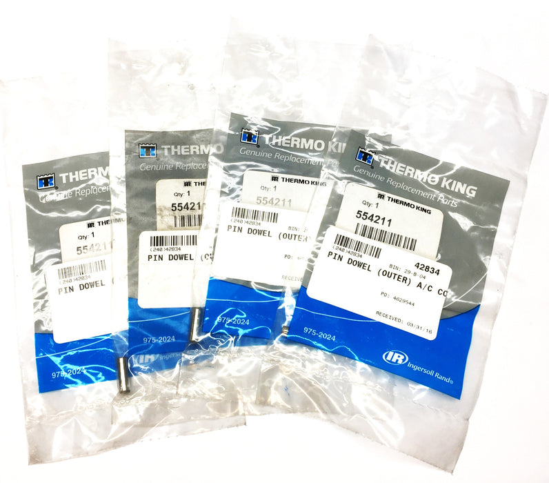 Thermo King Outer Pin Dowel 554211 [Lot of 4] NOS