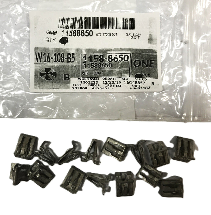 GM Rear Glass Molding Retainer 11588650 [Lot of 15] NOS