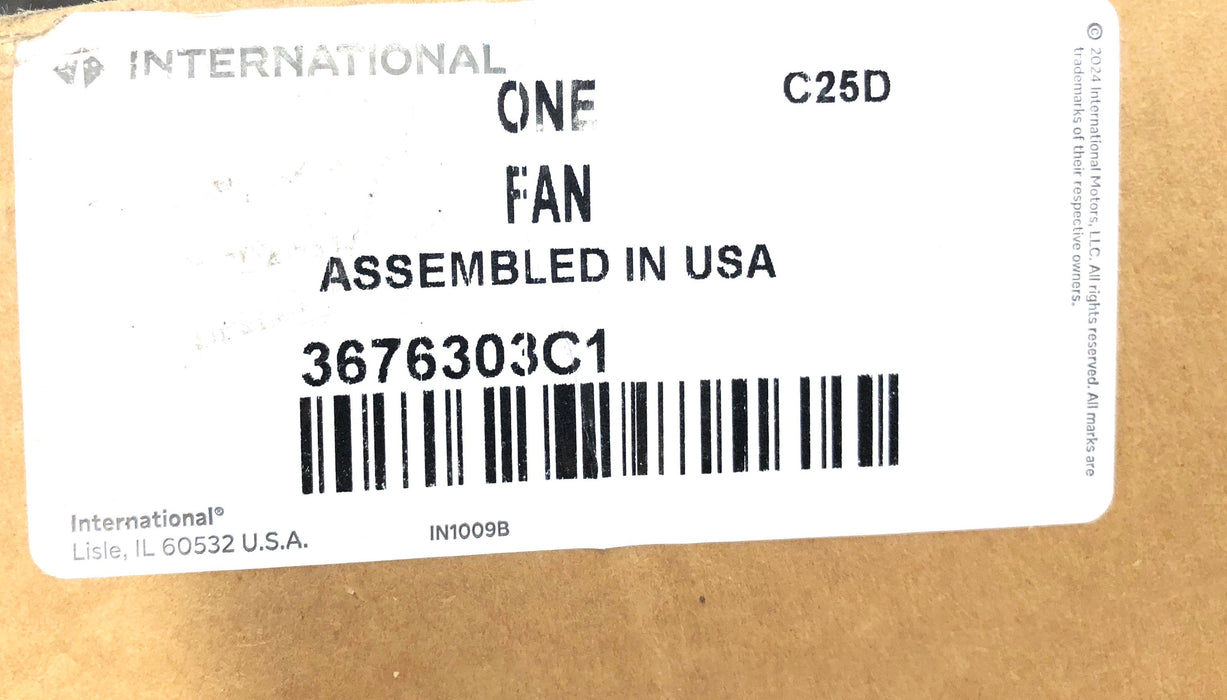 Borg Warner Fan For International 4735-44566-093 (676303C1) NOS
