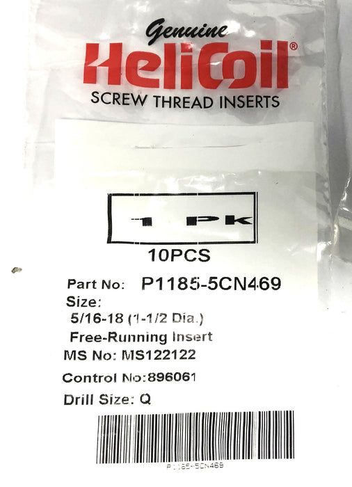 HeliCoil 5/16-18 Inserts 1185-5CN469 [Lot of 16] NOS
