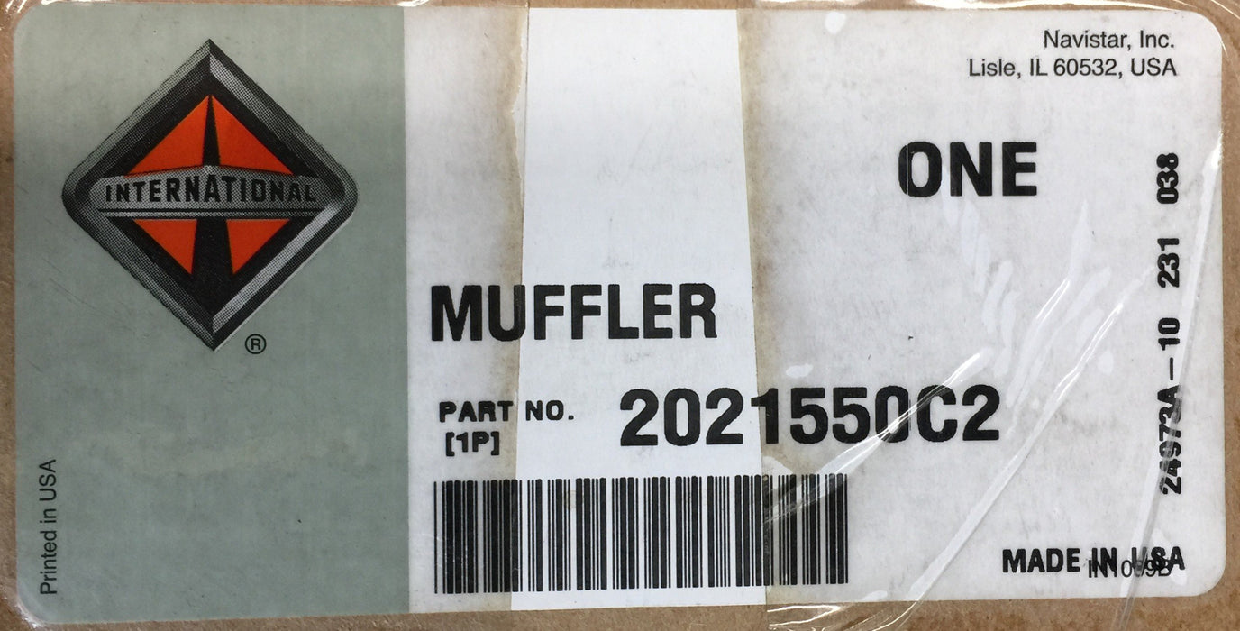 International Truck and Engine Oval Exhaust Muffler 2021550C2 NOS