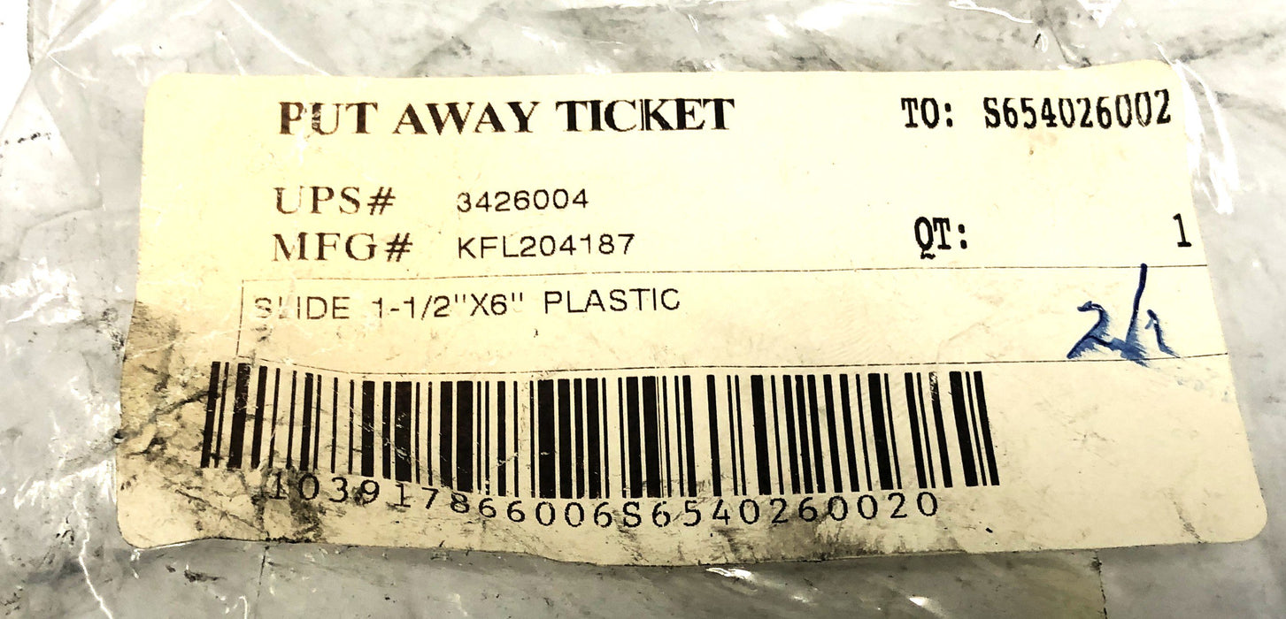 Unbranded Forklift Sideshift Upper Wear Bearing Strip KFL204187 [Lot of 3] NOS
