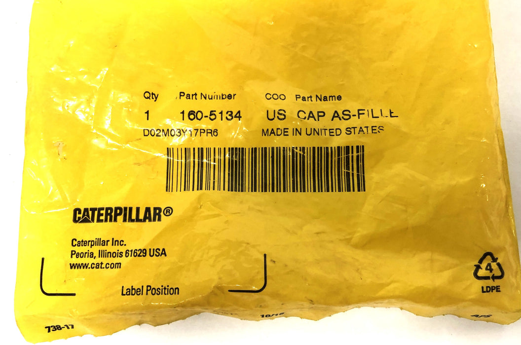 CAT/Caterpillar Filler Cap 160-5134 NOS