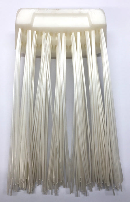 Tuf-Grip 14" x 8" White 10-Bristle/12-Seg. Poly Gutter Broom 3000400 Segment NOS