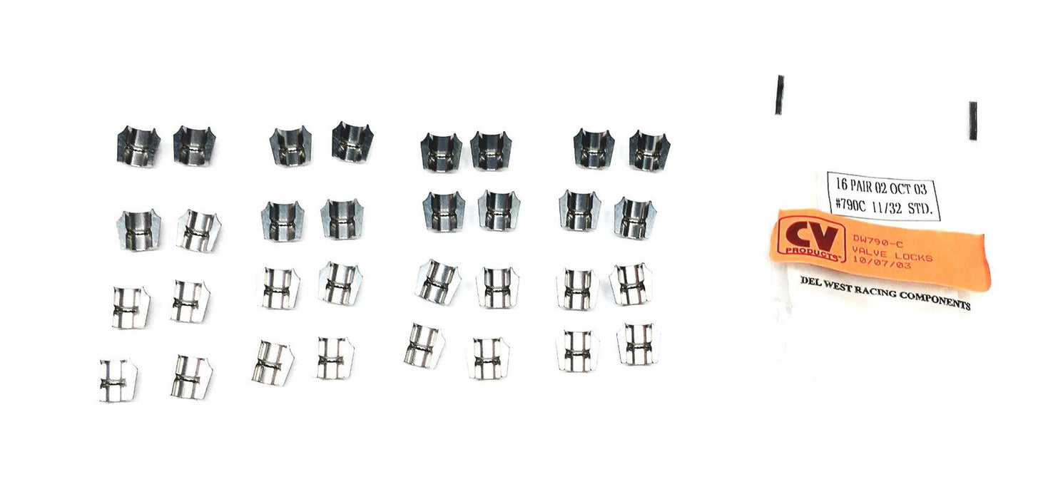 Del West 16 Pairs 11/32 STD Valve Locks 790-C NOS