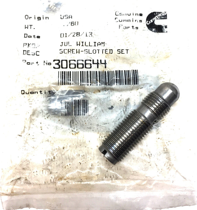 Cummins Slotted Set Screw 3066644 NOS