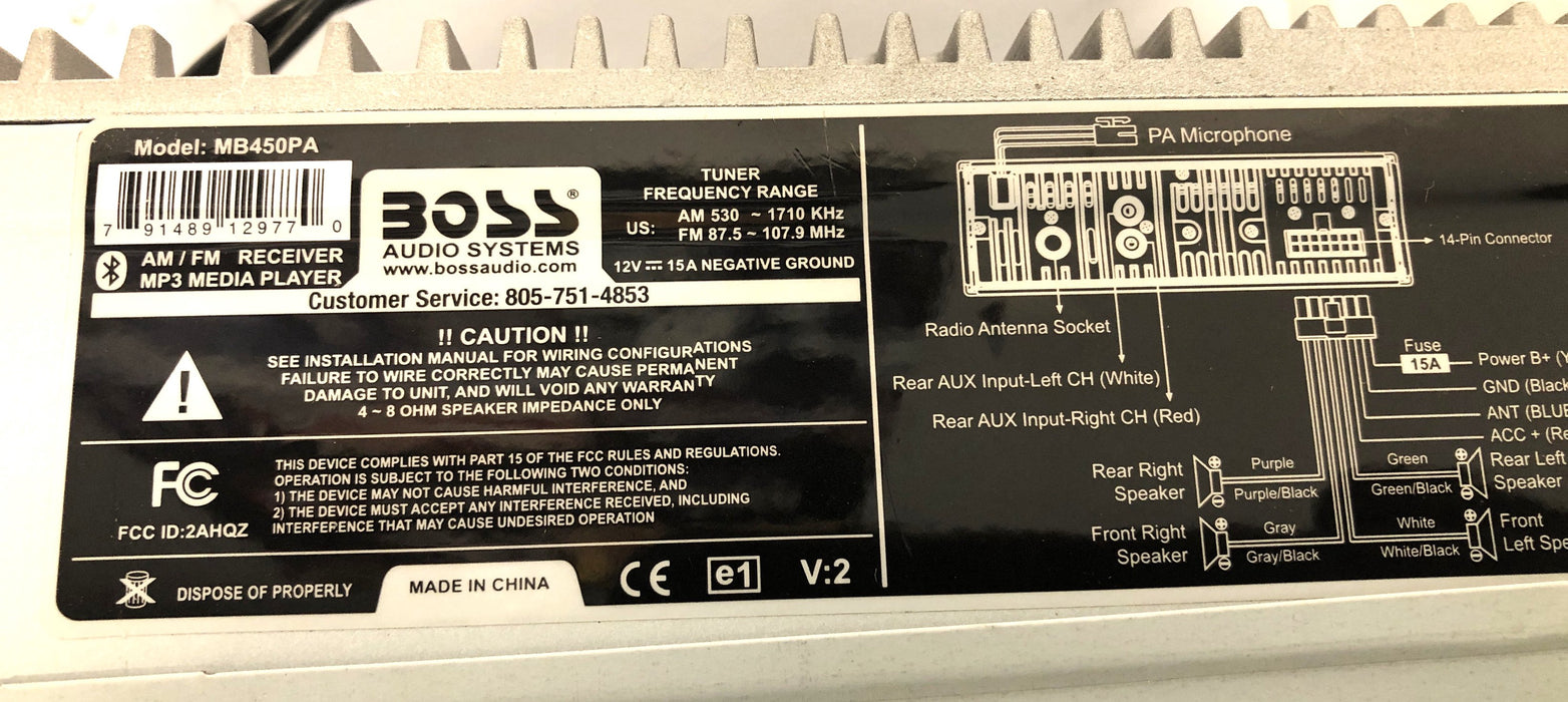 Boss Bluebird Radio Kit MB450PA NOS - GTS SPECIAL