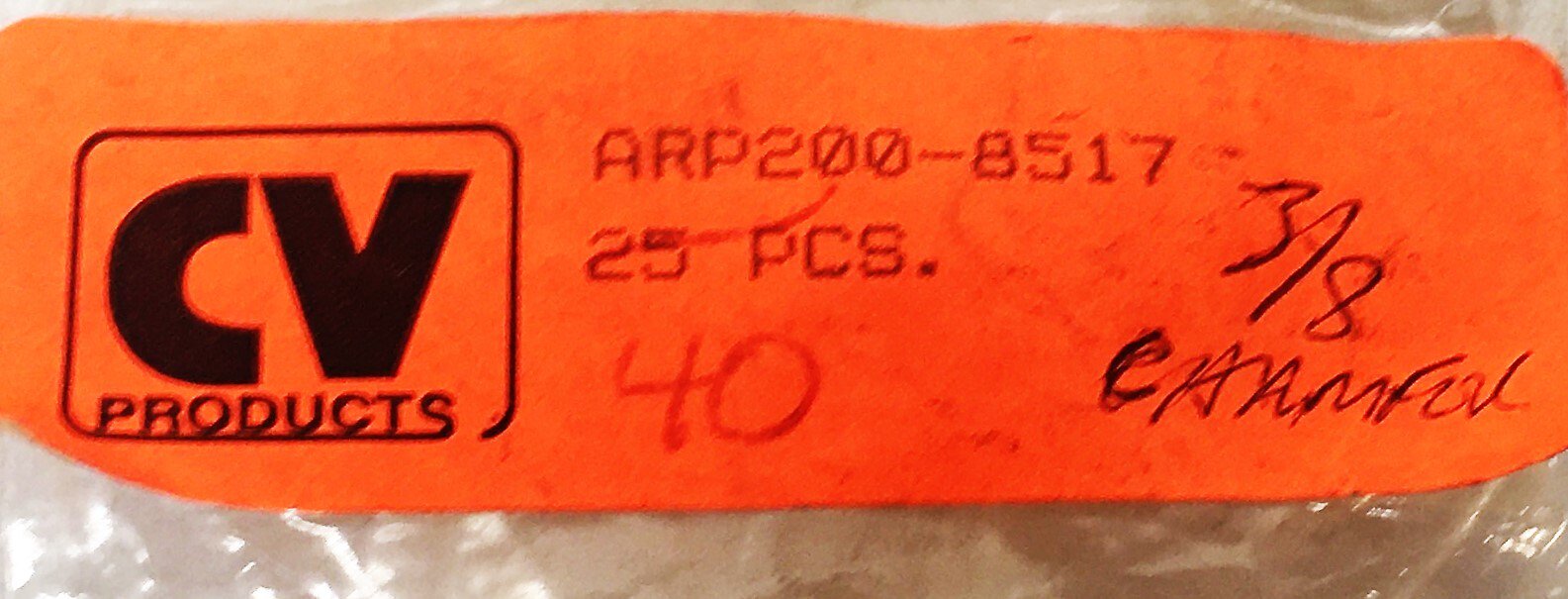 ARP 3/8 Inch ID 3/4 Inch OD Black Washer 200-8517 [Lot of 6] NOS