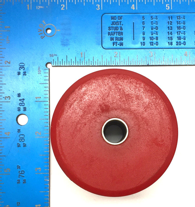 Unbranded Polyurethane Roller Wheel  3"O.D x 2"(W) x 1/2" Bore 1610045  [Lot of 2] NOS