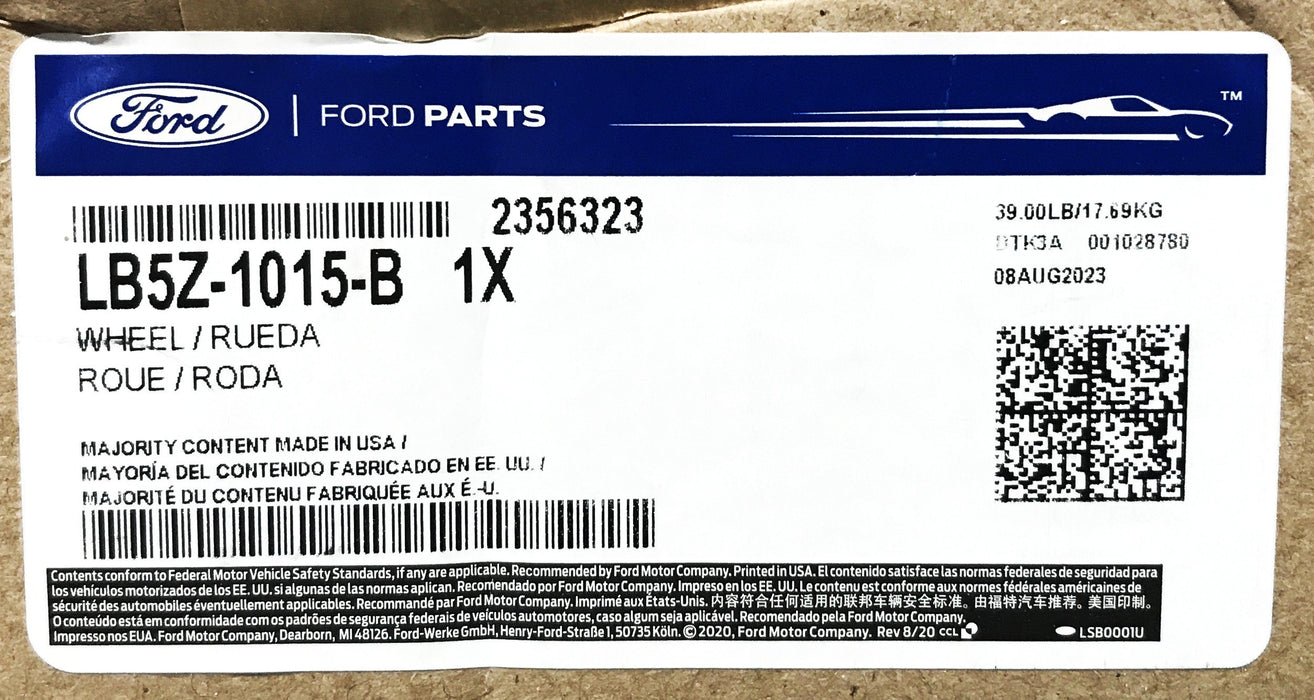 Ford Spare Wheel Assembly LB5Z-1015-B NOS