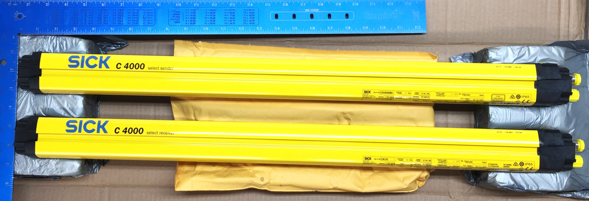 Sick C4000 Light Curtain Sender/Receiver Set XC40E-S203/XC40S-0603A0A00BA0 NOS