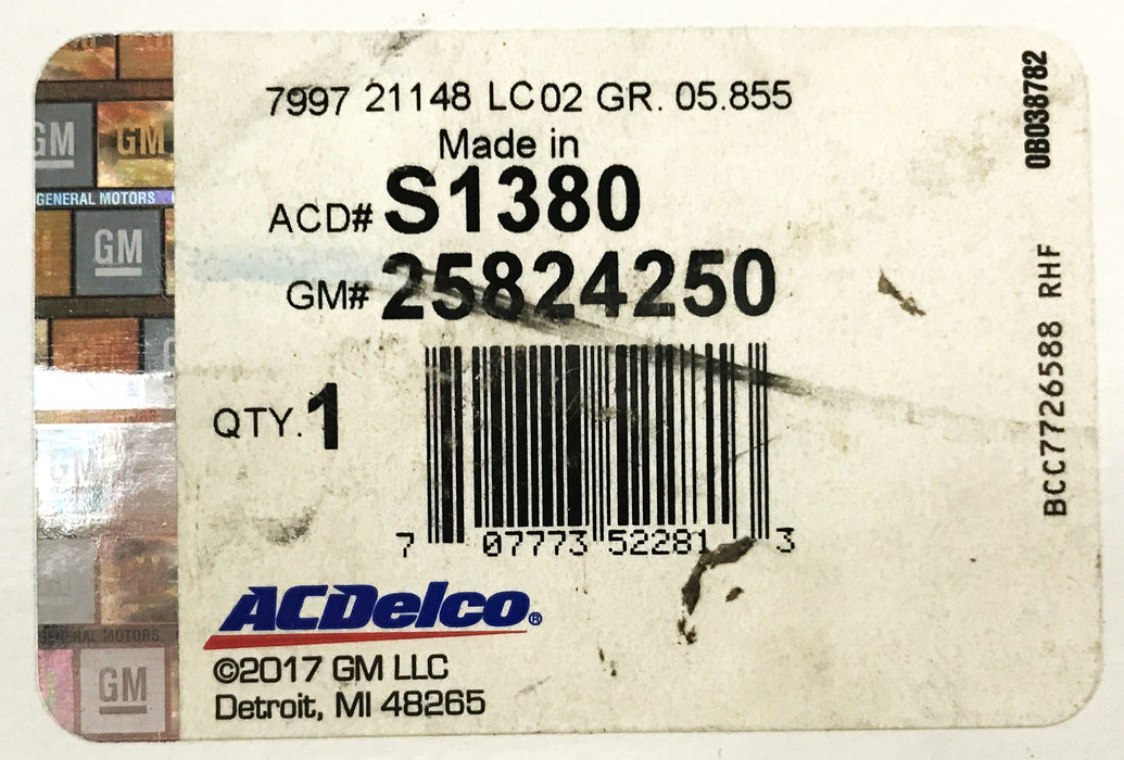 ACDelco Differential Bearing S1380 NOS