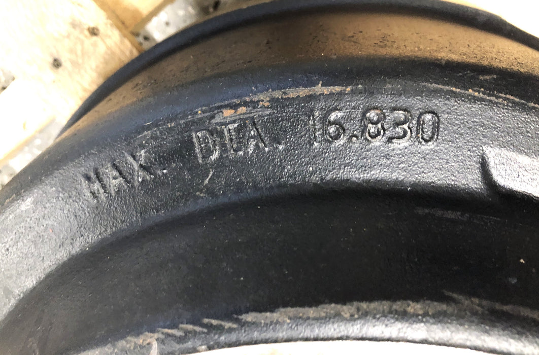 Webb 16.5x6 Inch Balanced Outboard Mount Break Drum 65609B NOS FREIGHT