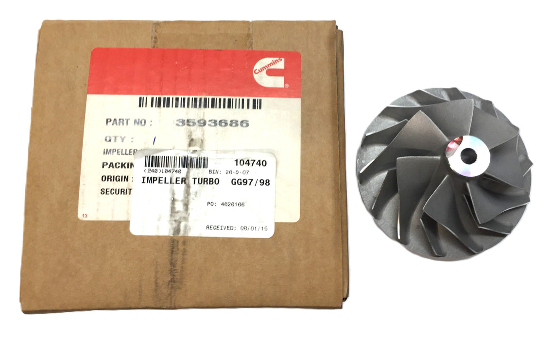 Cummins GG97/G98 Turbo Impeller 3593686 NOS