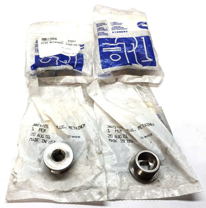 Cummins Retainer Plug 3821725 [Lot of 4] NOS