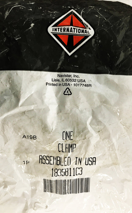 International Turbocharger Outlet Clamp 1835811C3 NOS