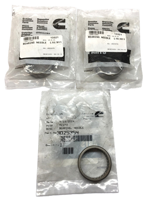 Cummins Needle Bearing 3025354 [Lot of 3] NOS
