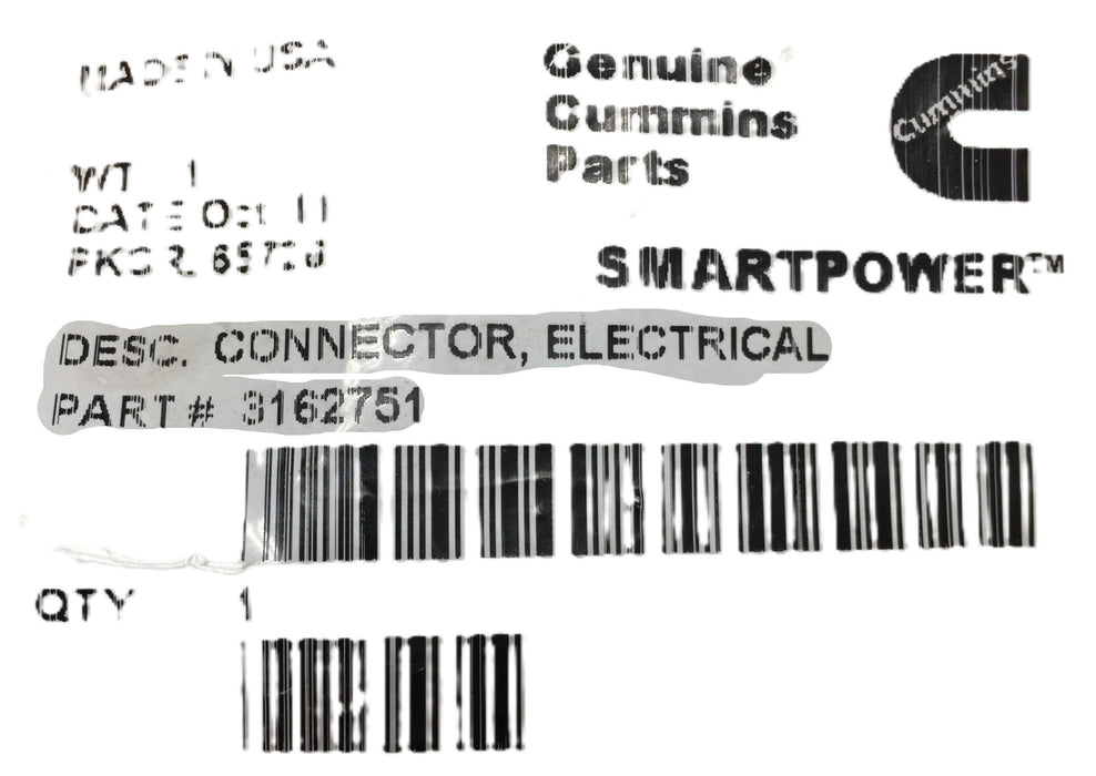 Cummins ECM Harness Connector Kit 3162751 NOS *Factory Sealed*