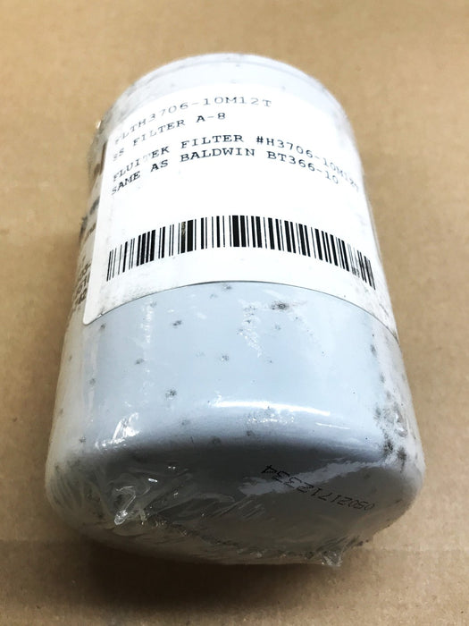 Fluitek Spin-On Hydraulic Filter H3706-10M12T NOS
