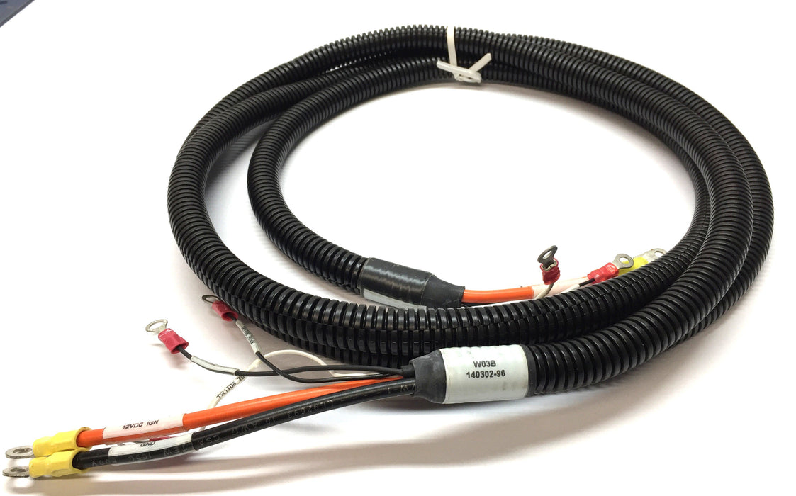 Unbranded Auxiliary 12VDC Power Wiring Harness with Plastic Sleeve 140302-96 NOS