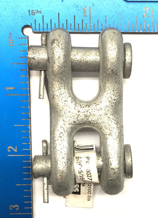 Peerless 5/16" - 1/4" Double-Ended Clevis Link 8027235 [Lot of 3] NOS
