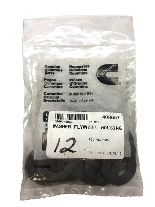 Cummins Plain Washer Pack 127316 (12pcs) NOS