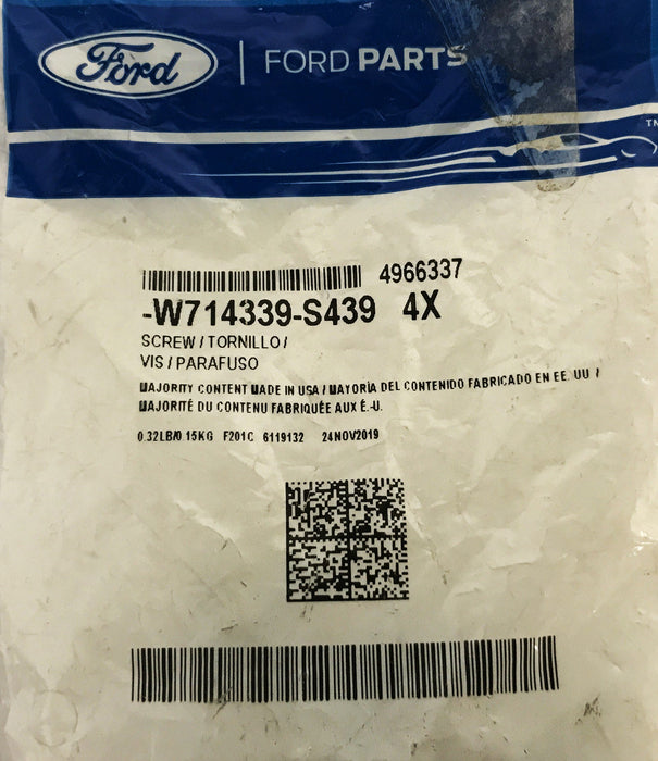 Ford Fender Screw and Washer Assembly W714339-S439 [Lot of 4] NOS