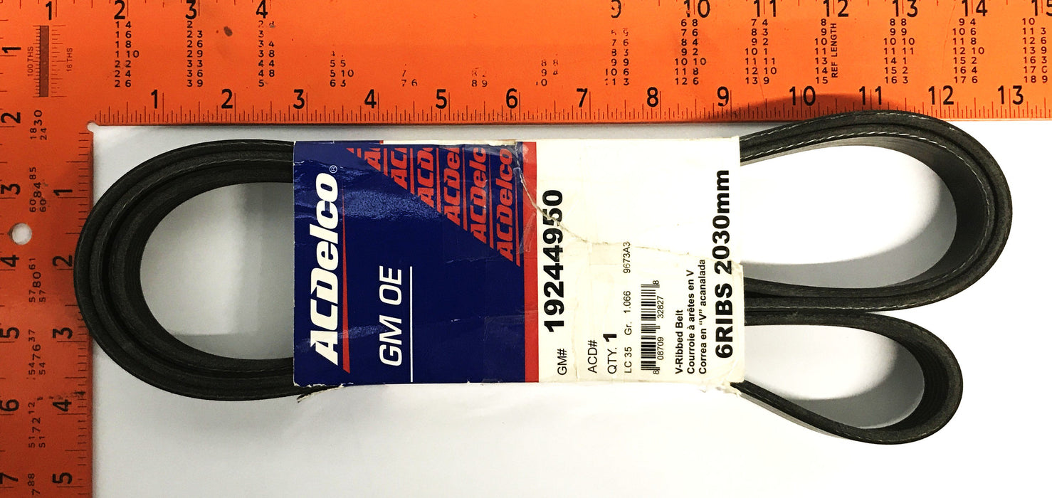 ACDelco Serpentine Drive Belt 19244950 NOS