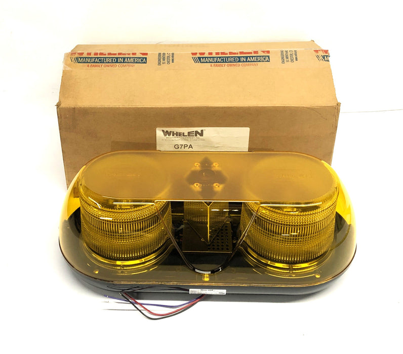 Whelen Amber 2 Rotator Strobe Lightbar G7PA NOS - GTS SPECIAL