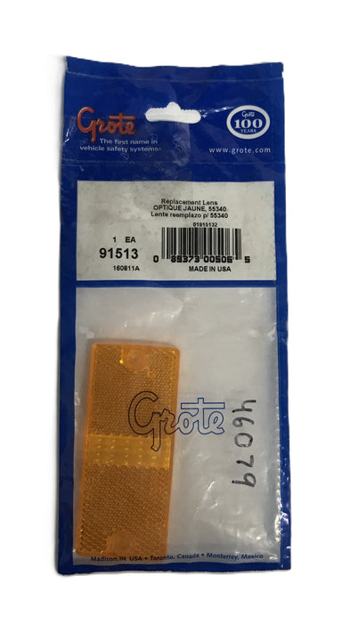 Grote Amber Marker Light Lens 91513 [Lot of 6] NOS