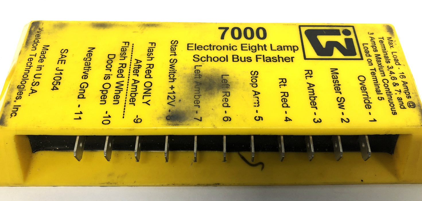 Weldon Electronic 8-Lamp School Bus Flasher 7000 USED