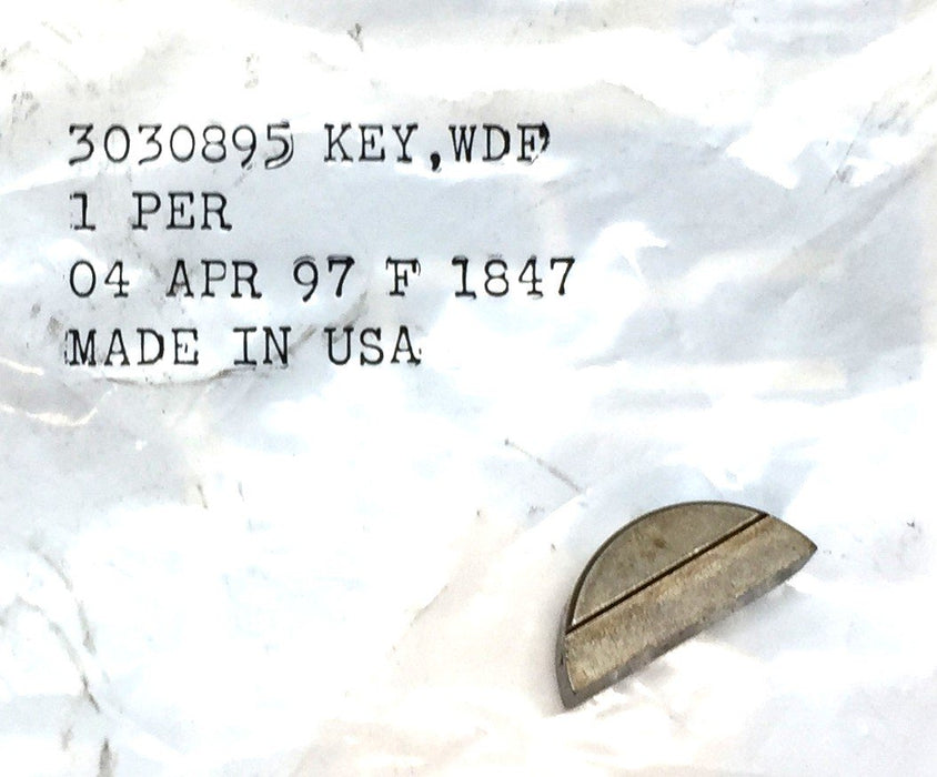 Cummins Offset Woodruff Key 3030895 NOS