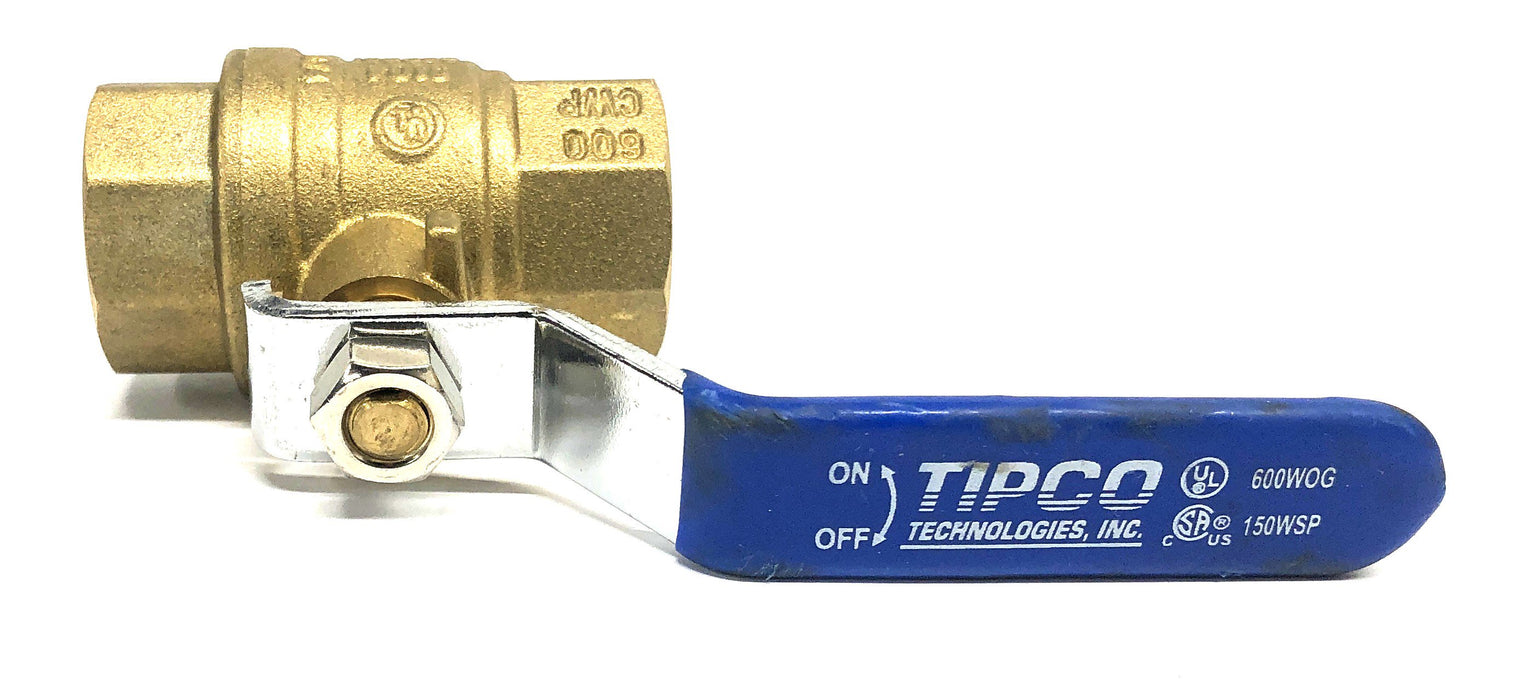 Tipco 600WOG 150WSP 1/2PSI 600CWP 150SWP 3/4 Inch Ball Valve 5G1258 NOS