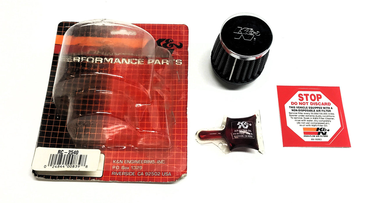 K&N Universal Clamp-On Air Filter RC-2540 NOS