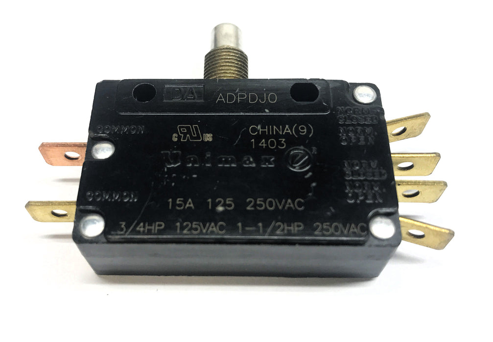 Unimax Snap-Acting Limit Micro Switch (Missing Hex Nut) ADPDJ0 NOS