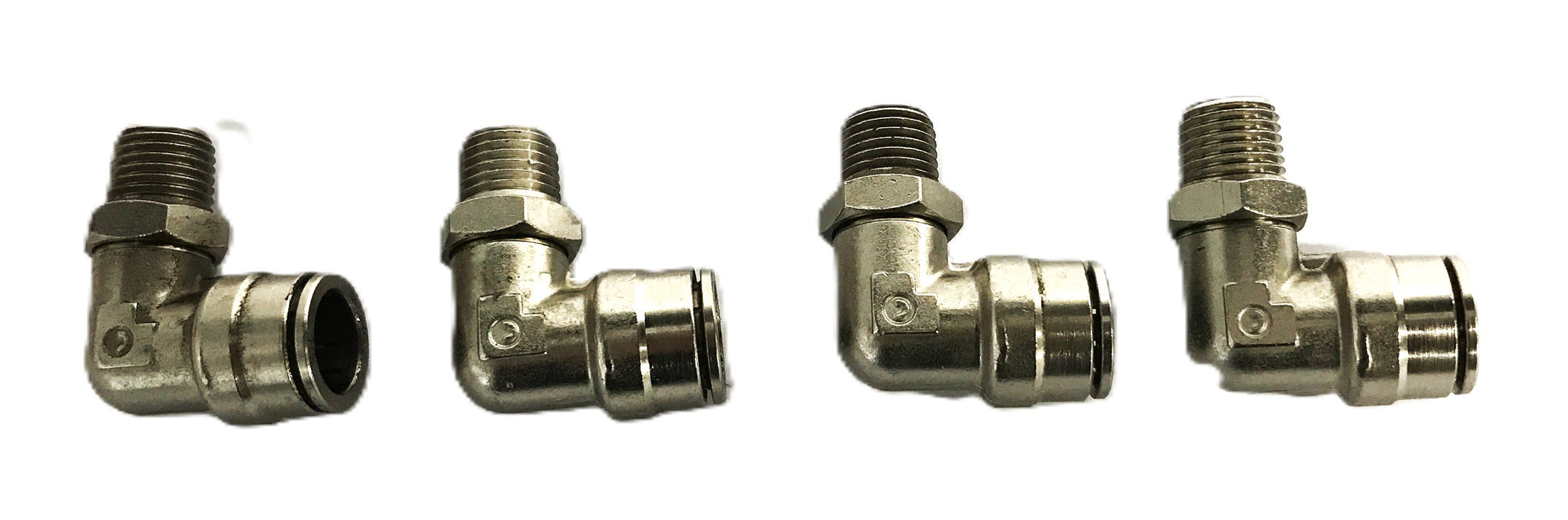 Eaton Danfoss 1/2 inch Quick Connect 90-degree Elbow Fitting [Lot  of 4] NOS
