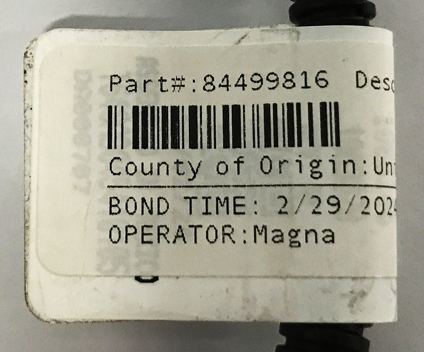 GM Front Grill Shutter Wiring Harness 84499816 NOS