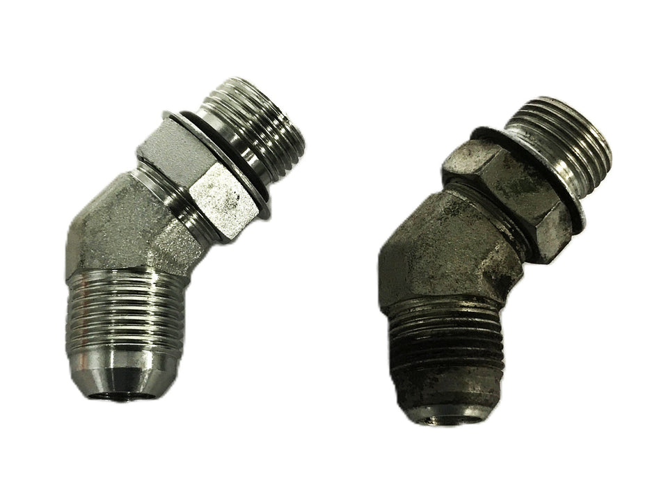 Global Street Sweeper Hydraulic Elbow GS204257 [Lot of 2] NOS