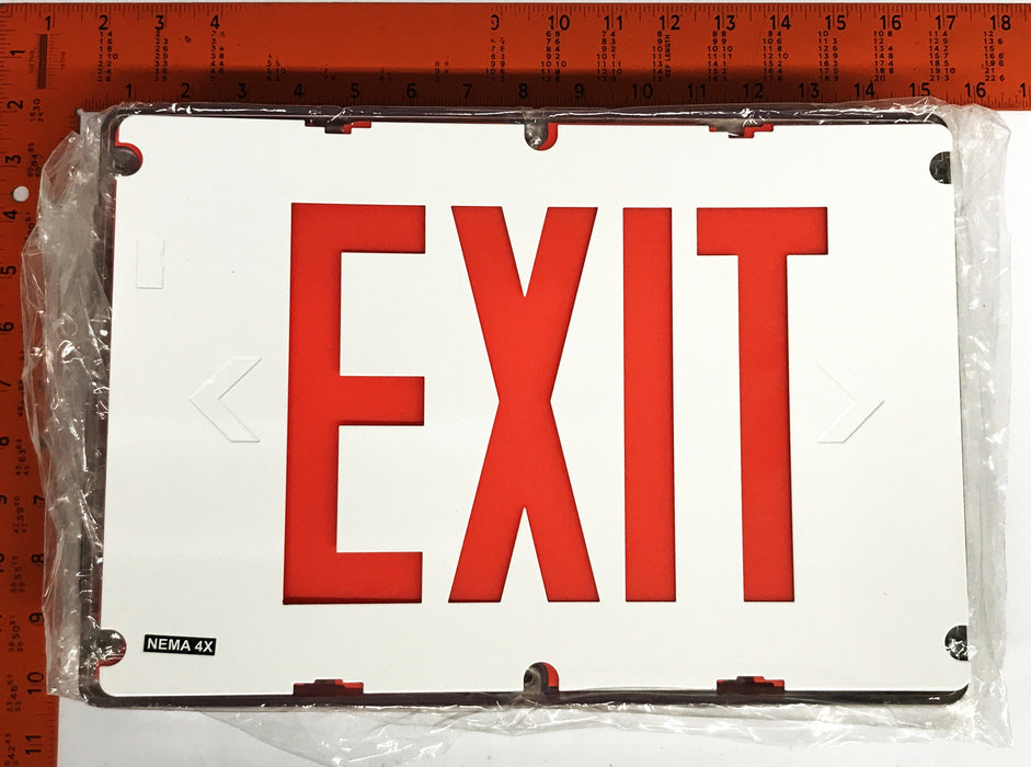 Thomas & Betts Emergi-Lite LED Exit Sign WWSVX1R-4X-DC NOS