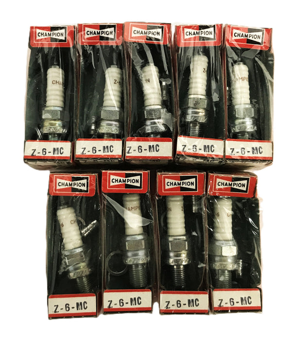 Champion Motorcycle Spark Plug Z-6-MC [Lot of 9] NOS