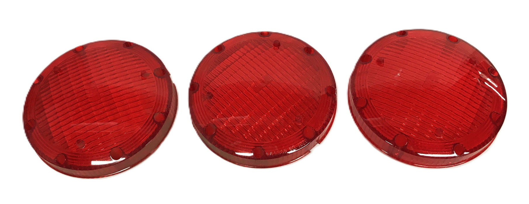 Weldon Red Warning Light Lens W1004R [Lot of 3] NOS